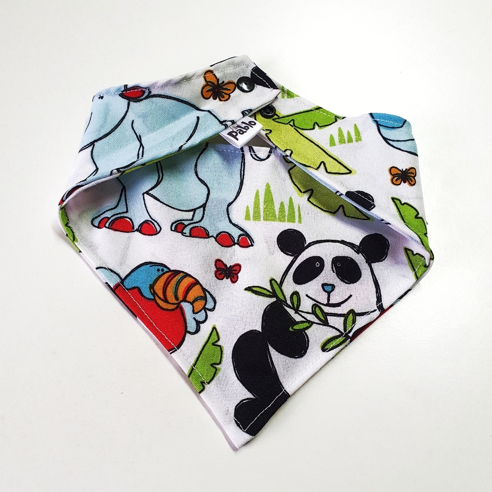 3 for $15 * Panda Dino Snap On Dog Bandana - Picture 3 of 6